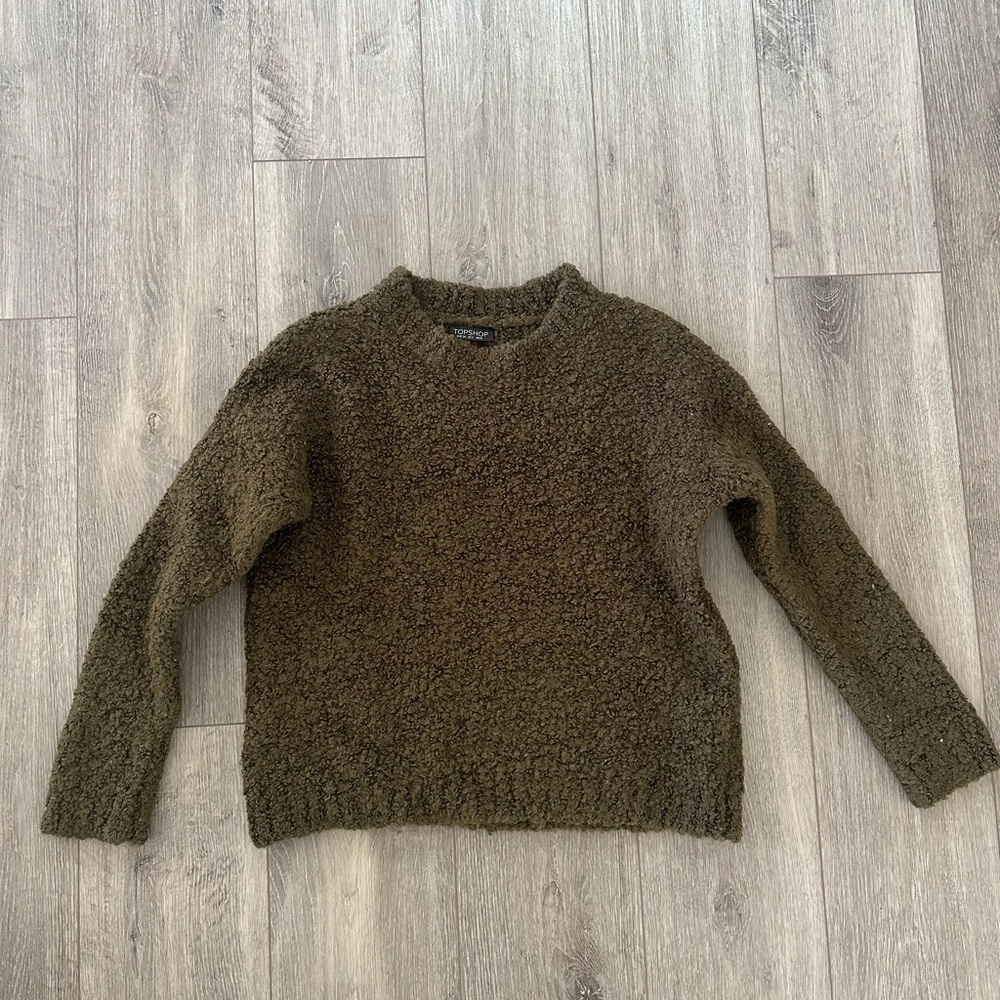 Cozy Green Topshop Sweater